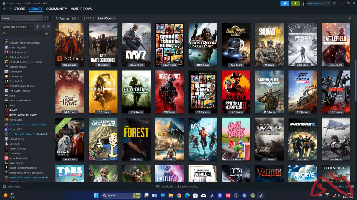 اکانت استیم بی نظیر و استثنایی GTA V، رینبو 6 و...